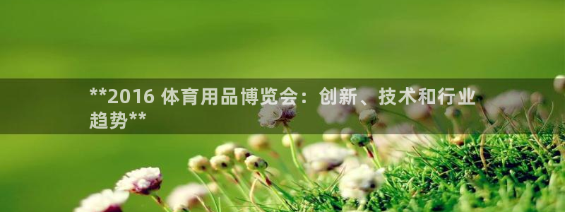 欧陆娱乐脚本怎么下载：**2016 体育用品博览会：