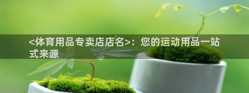 欧陆娱乐的故事：<体育用品专卖店店名>：您的运动用品