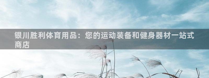 欧陆娱乐游戏特色：银川胜利体育用品：您的运动装备和健